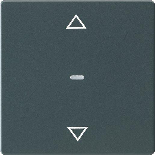 Abdeckung für Tastsensor-Modul 1fach mit Pfeil-Symbol Q.x anthrazit
