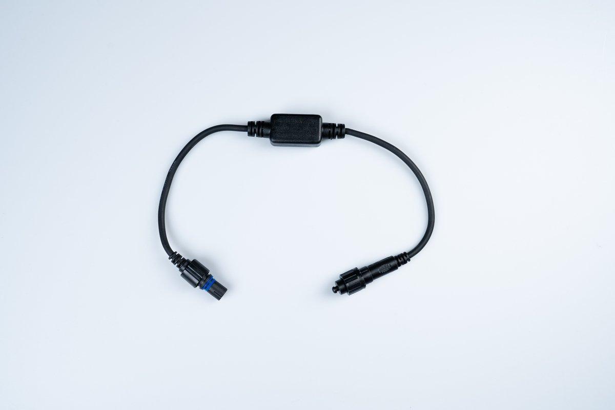 QuickFix LED Outdoor Adapter 0,5m schwarzes Kabel