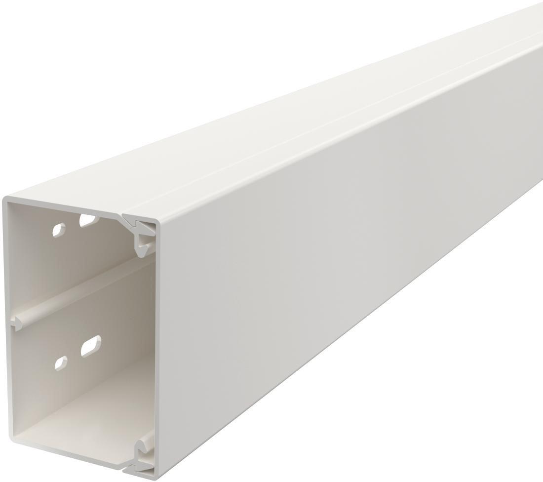 Leitungsführungskanal mit Bodenlochung 60 x 90 mm reinweiß