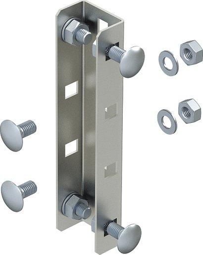 U-Stiel-Verbinder inklusive Flachrundschrauben 190x45 V2A 1.4301