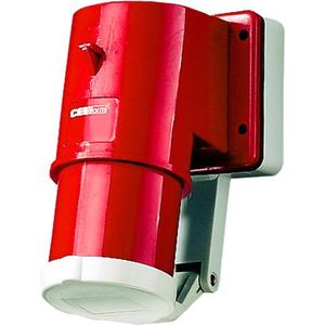 CEE-Aufbaugerätestecker 32A 5p 400V 6h IP44 mit Klappdeckel