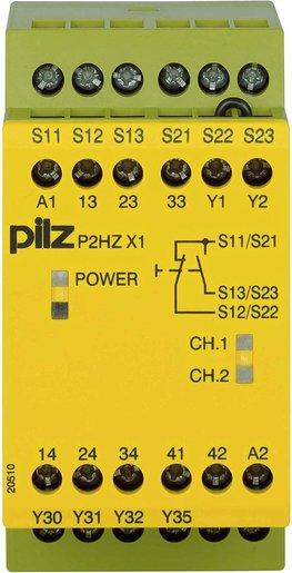 Sicherheitsrelais P2HZ 1S 1Ö 3s 24V DC Überwach. Gleichzeitigkeit Zweihandtaster