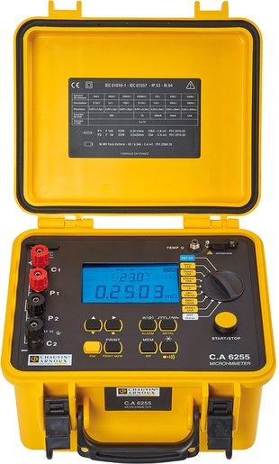 C.A 6255 Microohmmeter 0,1 µOhm bis 2500 Ohm 10A
