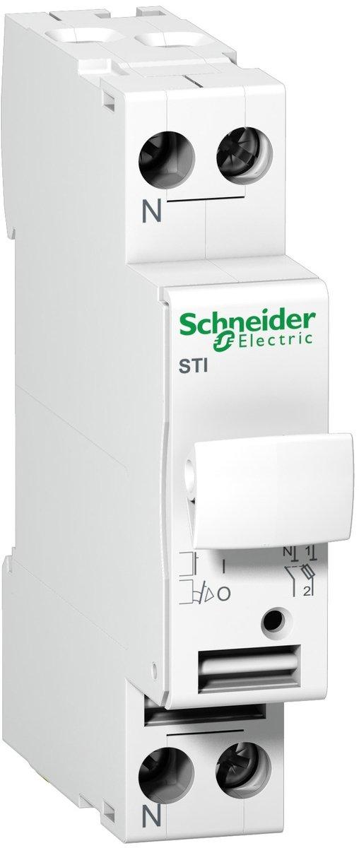 Sicherungsträger STI 1-polig+N bis 25A für Sicherung 10,3x38mm