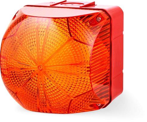 LED Dauer-/Blinkleuchte Größe 1 230 V AC orange/rot