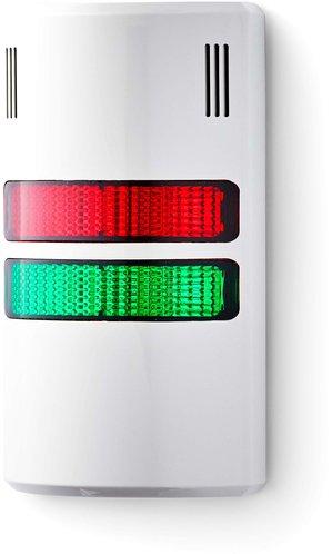 Half-Dome kompakte Signalsäule 24 V AC/DC rot-grün grau RAL 7035