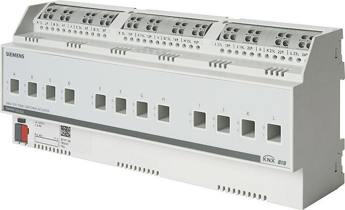 KNX Schaltaktor 230V AC 6A 12-fach C-Last REG