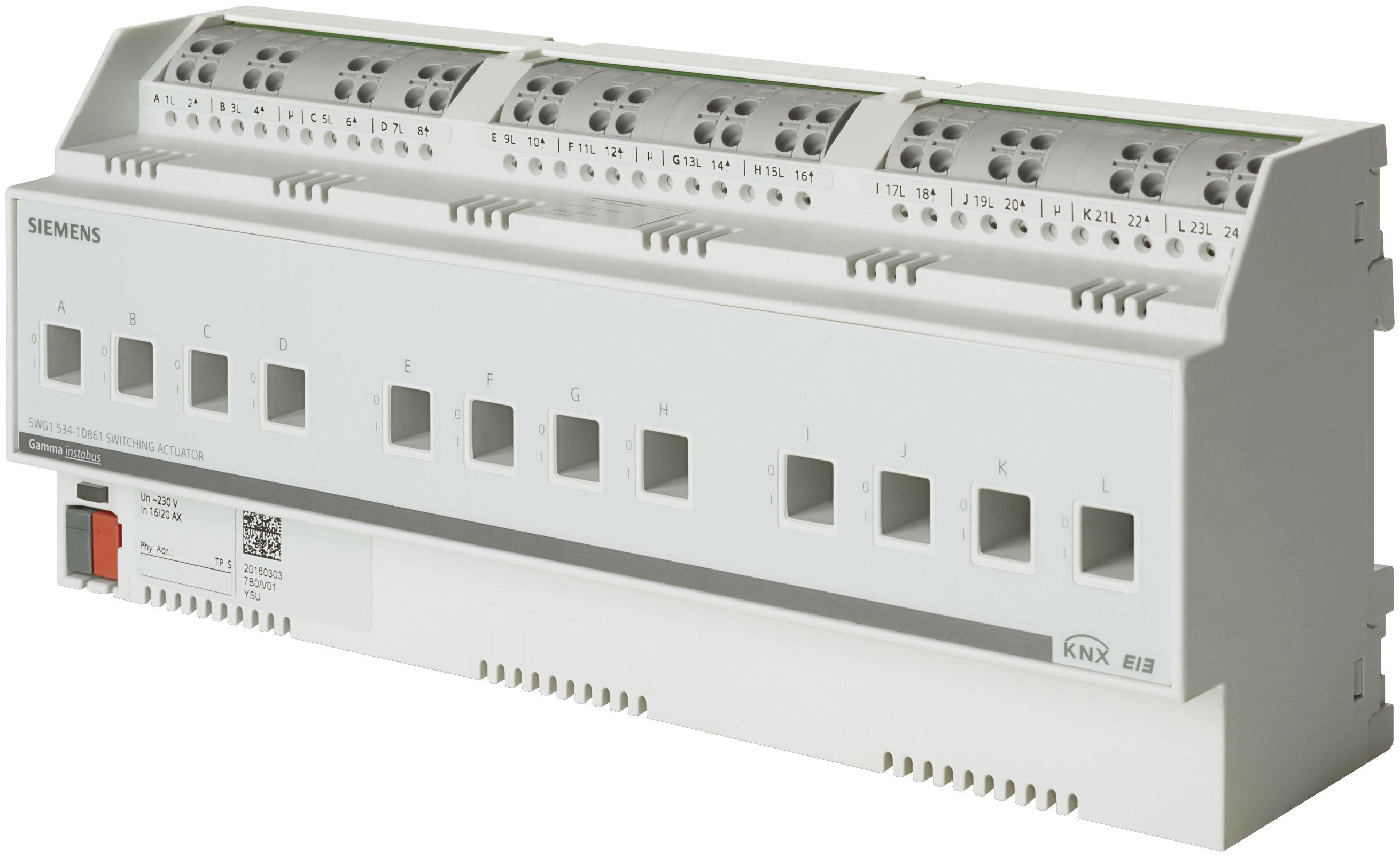 KNX Schaltaktor 230V AC 10A (16A AC1) 12-fach C-Last REG