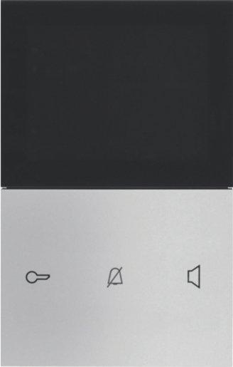 Video-Innenstation Komfort 2Draht silber matt AP TOUCH