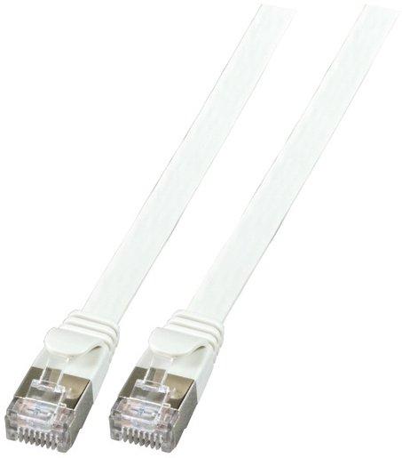 RJ45 Flachpatchkabel U/FTP Kat.6A PVC grau 0,5m
