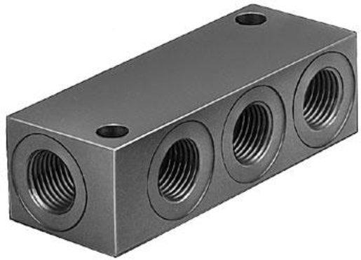 Verteilerblock zur Druckluftverteilung Nennweite 11,5 mm