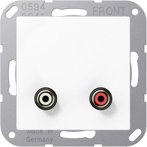 Cinch Audio Tragring Schraubbefestigung bruchsicher 50V DC alpinweiß