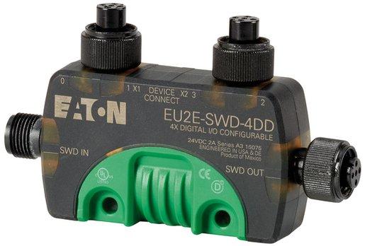 SWD T-Connector Ein-/Ausgabemodul IP69K 24VDC vier konfigurierbare Ein-/Ausgänge