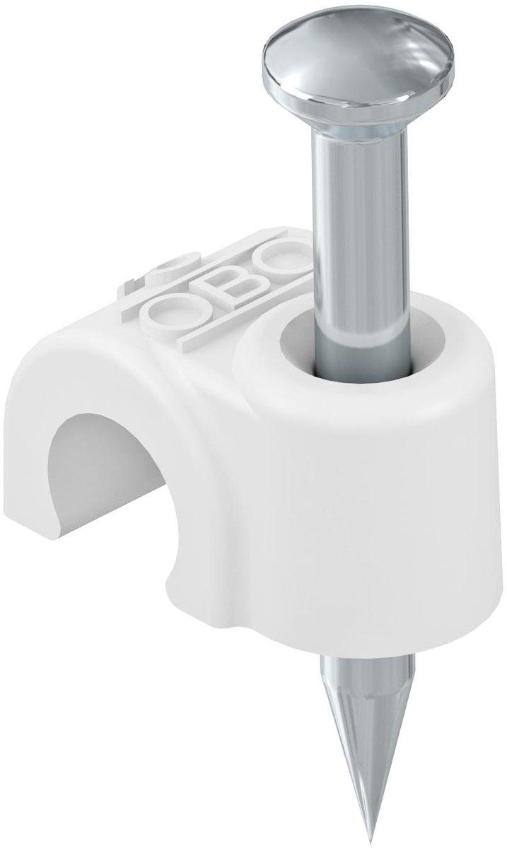 ISO-Nagel-Clip 10mm L35 PP reinweiß RAL 9010