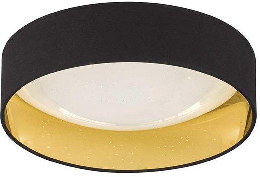 Deckenleuchte Sete schwarz/gold 1xLED 20W 3000K 2300lm DM:40cm