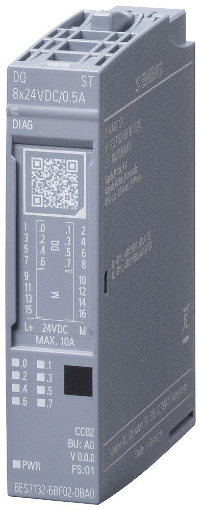 SIMATIC ET 200SP digitales Ausgangsmodul DQ 8x 24V DC / 0.5A Standard
