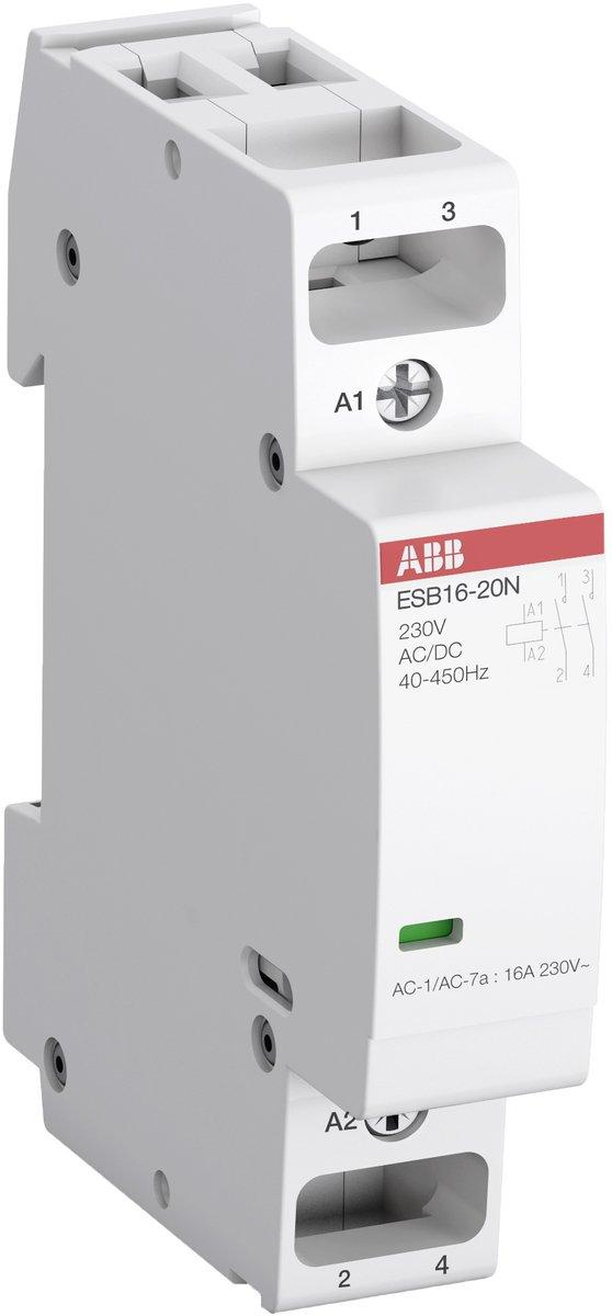 ESB Installationsschütz brummfrei für 230 V AC/DC 16 A - 2 Schließer