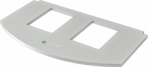 Montageplatte für GES R2 für 2x Typ A V2A 1.4301