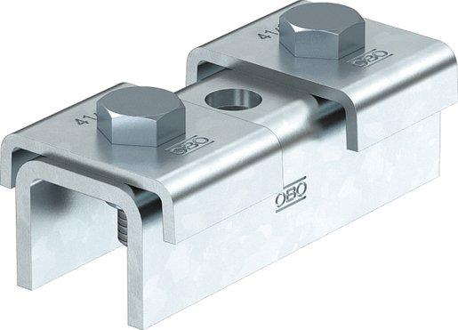 Schienenverbinder MS 41 Profilschienen 100x4mm St tauchfeuerverzinkt