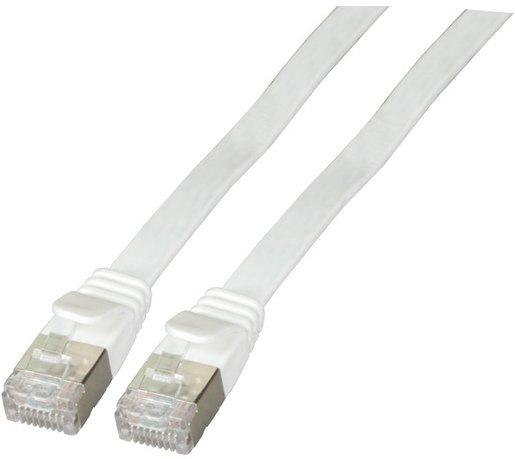Flachpatchkabel Kat.6a U/FTP 0,5m weiß