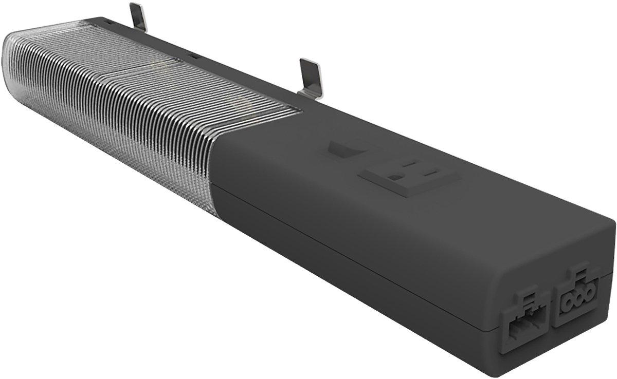 LED-Leuchte mit UL-CSA mit Steckdose 120V AC 10W 4000K 640lm schwarz