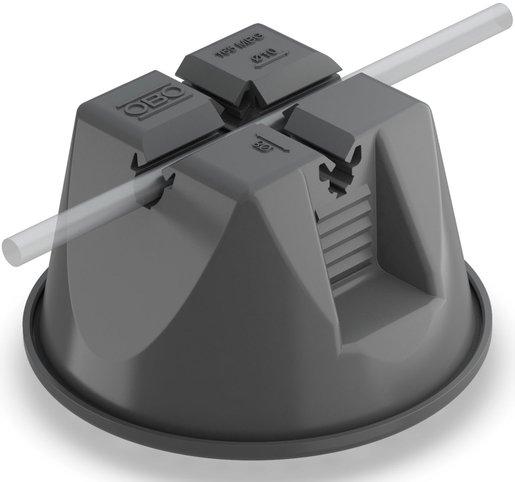 Dachleitungshalter für Flachdach 8-10 mm schwarz