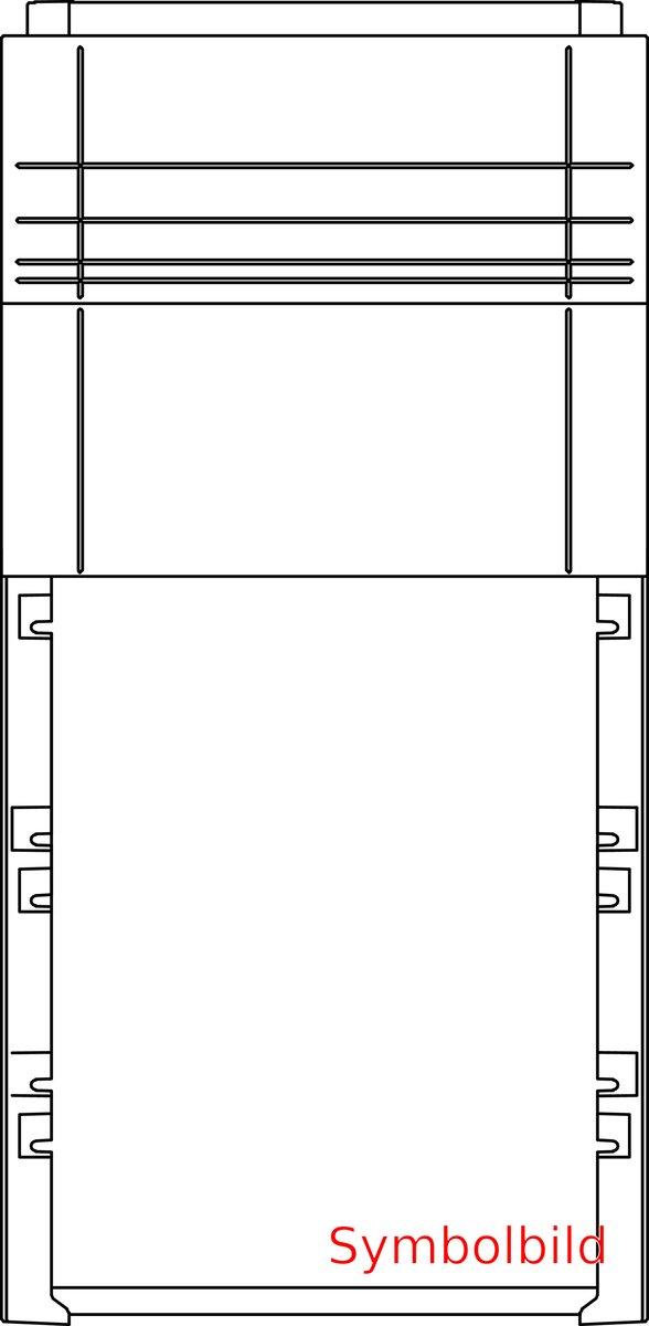 Kunststoffsockel steckbar 1200 mm
