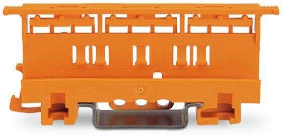 Befestigungsadapter der Serie 221 - 6 mm² zur Montage auf TS 35 orange