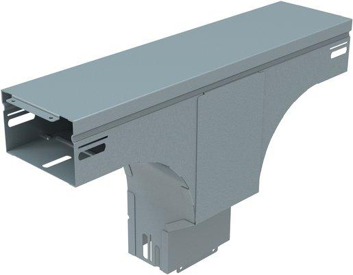 Abzweigstück vertikal P31 sendzimirverzinkt 60x300 mm
