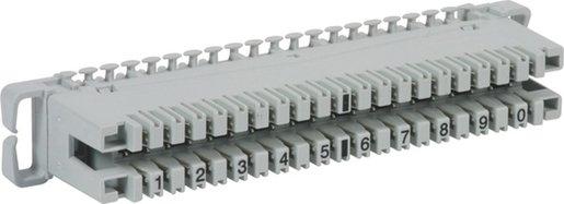 Anschlussleiste für 10 Doppeladern der LSA-Technik 2
