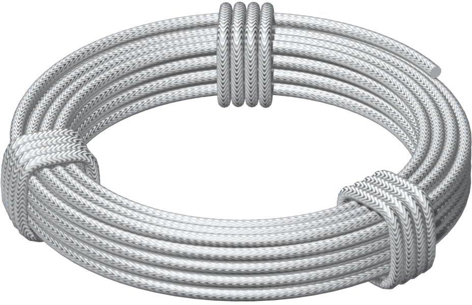 Stahldraht-Spannseil mit Hanfseele 6mm St G