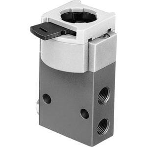 Fronttafelventil 3/2 geschlossen monostabil mechanisch 120l/min 3,5-8bar 3x G1/8