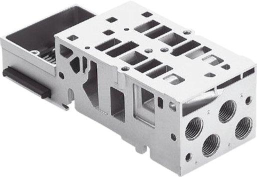 Anschlussplatte für Ventilinsel MPA-S 43mm 2 Ventile G1/8 - G1/8 Aluminium