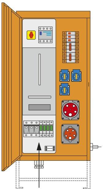 Baustromverteiler 35/11 35/11-3/V1/HS/A/OÖ