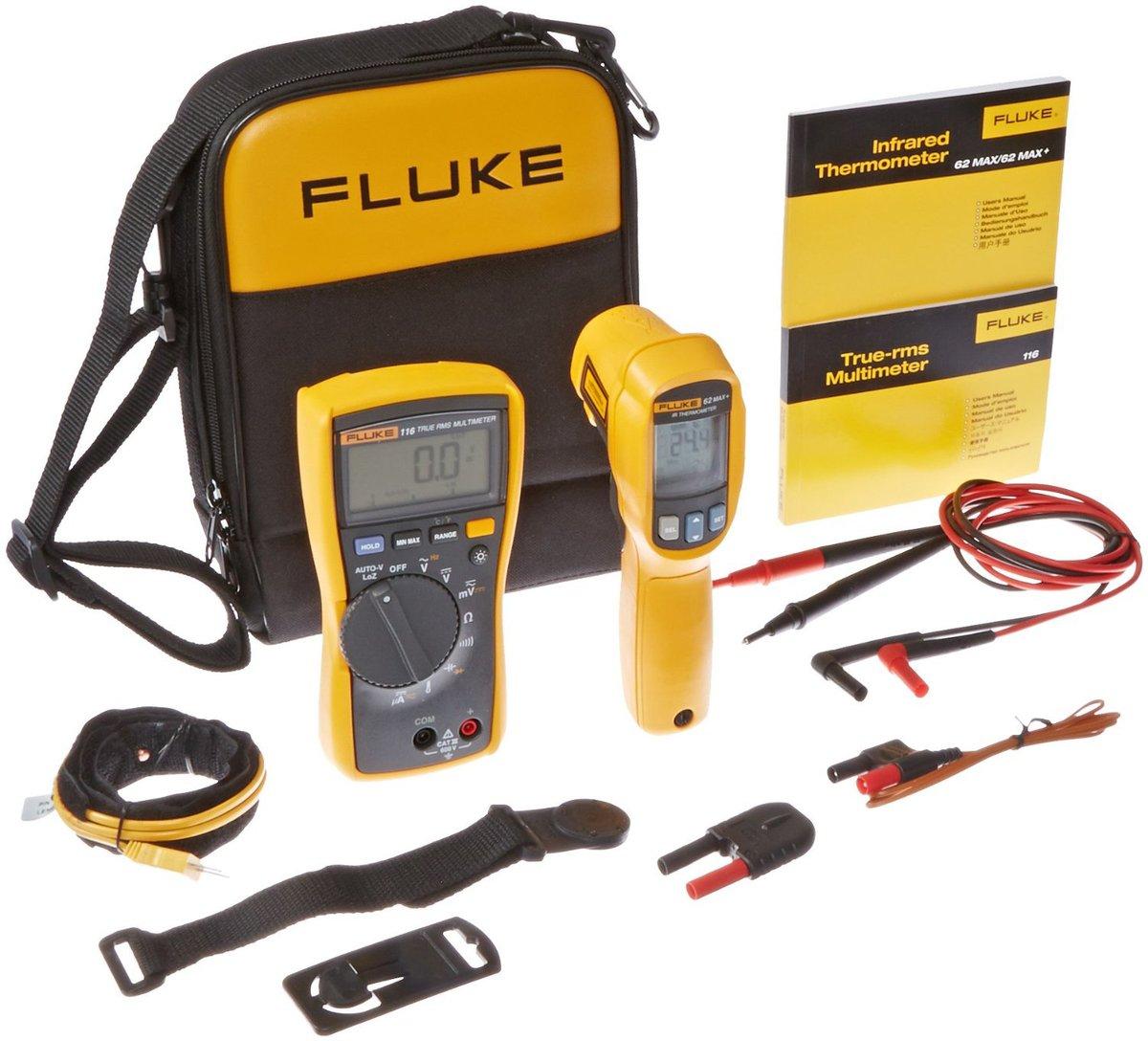 Fluke HVAC Multimeter and IR Thermometer Combo Kit
