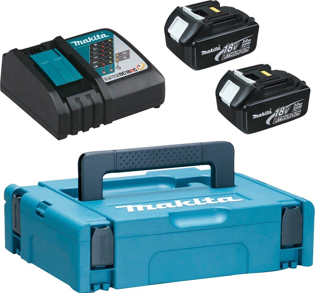 Makita Powersource-Kit Starterset 18V 3,0Ah 2 Akkus + Schnellladegerät