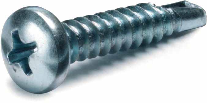 Blechschraube mit Halbrundkopf 4,2x16mm PZ2 selbstbohrend