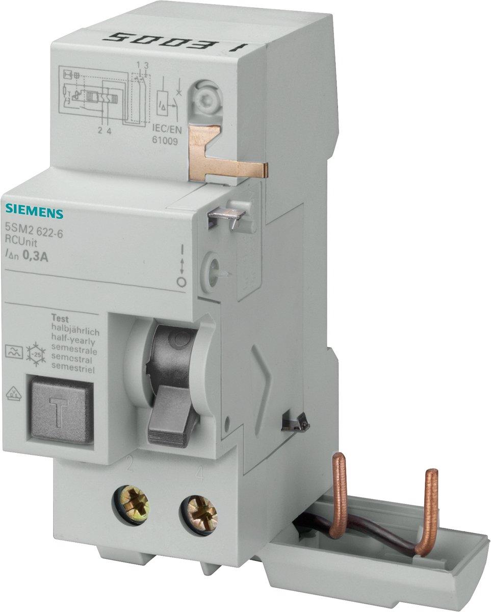 Fehlerstromsschutzschalter / FI - Block 2p Typ A 63 A 100 mA 230 V für 5SY