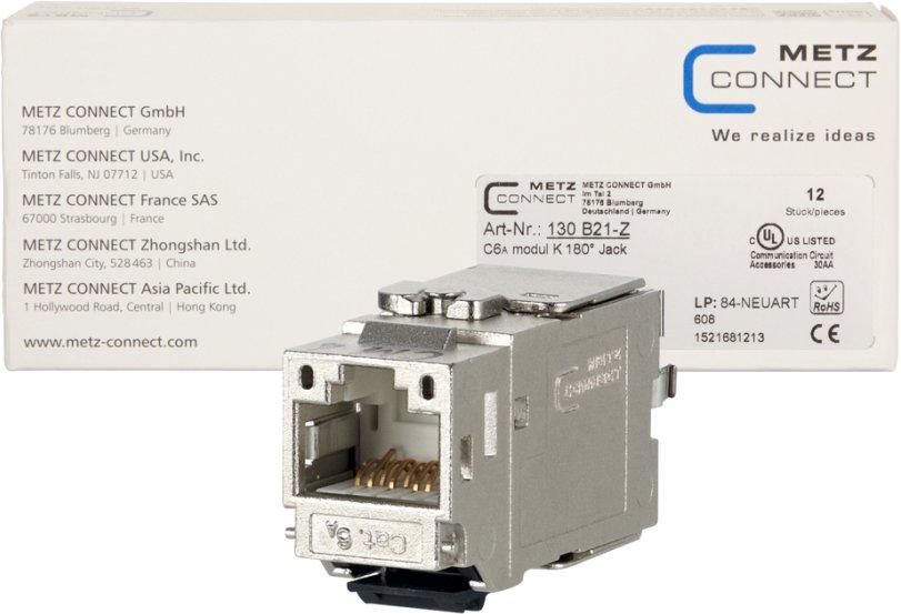 Modularer Steckverbinder C6Amodul K 180° Jack - Keystone (12 Stück)