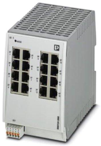 Industrial Ethernet Switch 16 RJ45-Ports 10/100/1000 MBit/s