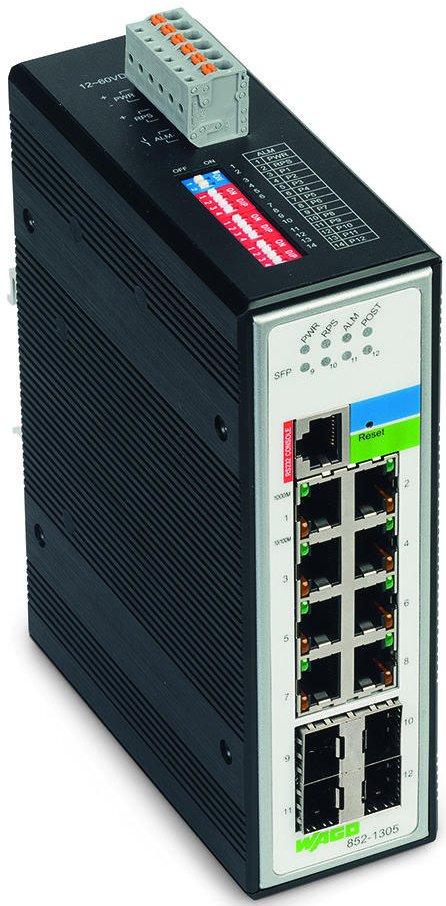 Industrial-Managed-Switch, 8-Port 1000BASE-T