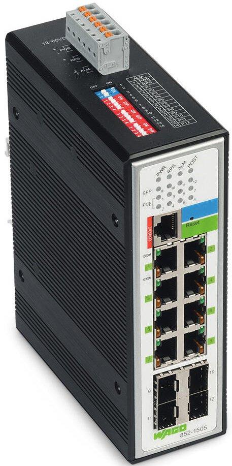 Industrial-Managed-Switch, 8-Port 1000BASE-T