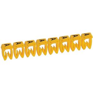 Kennzeichnungssystem CAB 3 f. Leiterquerschn. 0,5-1,5 mm² Buchstabe: A schwarz