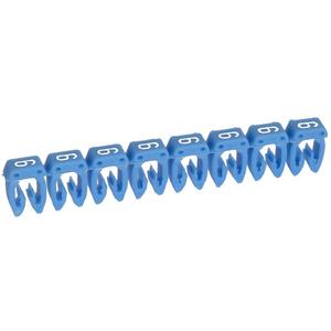 Kennzeichnungssystem CAB 3 f. Leiterquerschnitt 1,5-2,5 mm² Ziffer: 6 blau