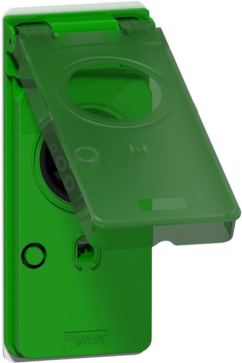 EVlink Parkplatz 2 - Steckdosenblock Typ 2 grün (Ersatzteil)