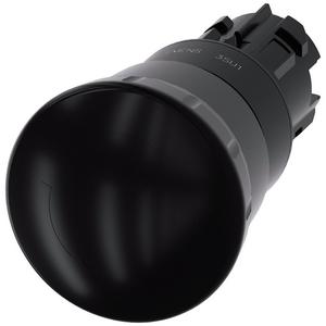 Pilzdrucktaster 22 mm rund Kunststoff schwarz 40 mm