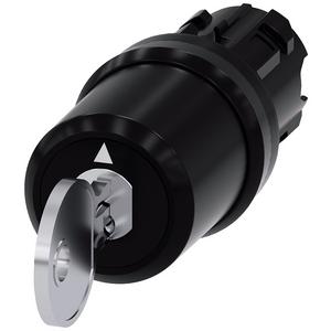Schlüsselschalter CES 22 mm rund Schließ-Nr. SSG10 m. 2 Schlüsseln I-O-II