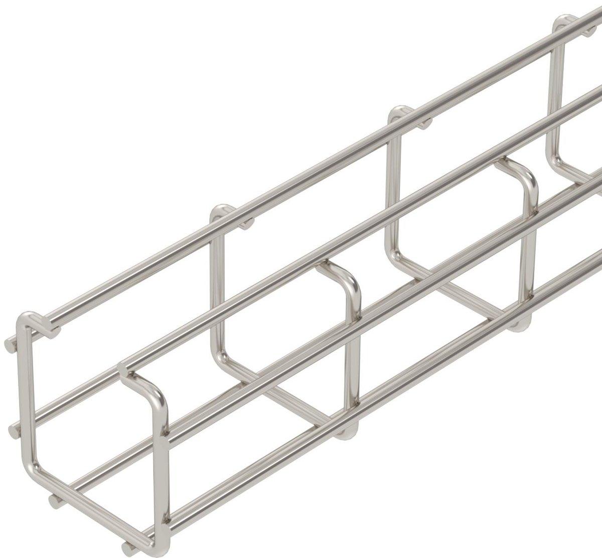Gitterrinne C-Form Edelstahl V2A 50x50 mm