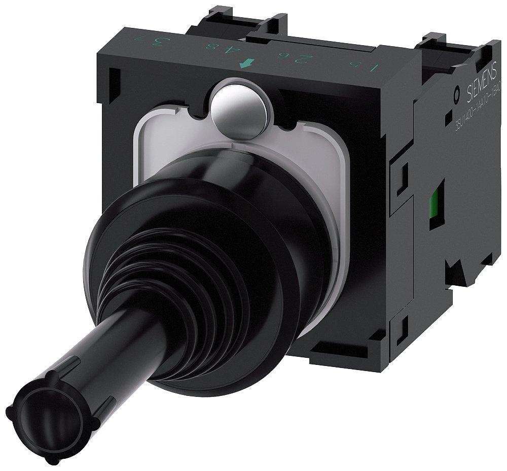 Koordinatenschalter 22 mm rund Kunststoff schwarz 2 Schaltstellungen verrastend
