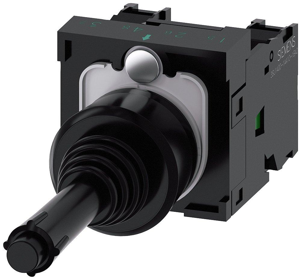Koordinatenschalter 22 mm rund Kunststoff schwarz 2 Schaltstellungen tastend